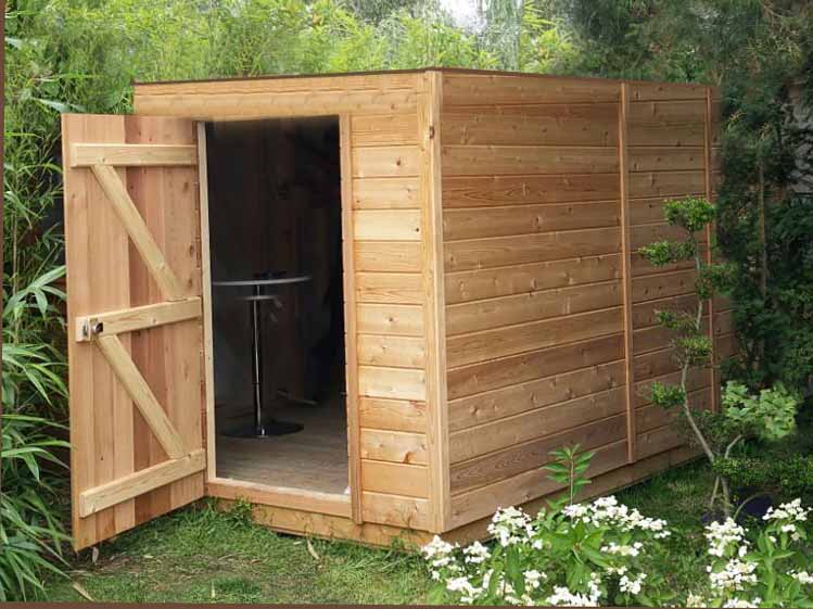 Abri de jardin 5m2 Toit Plat Cabane de jardin:Toit plat en bois