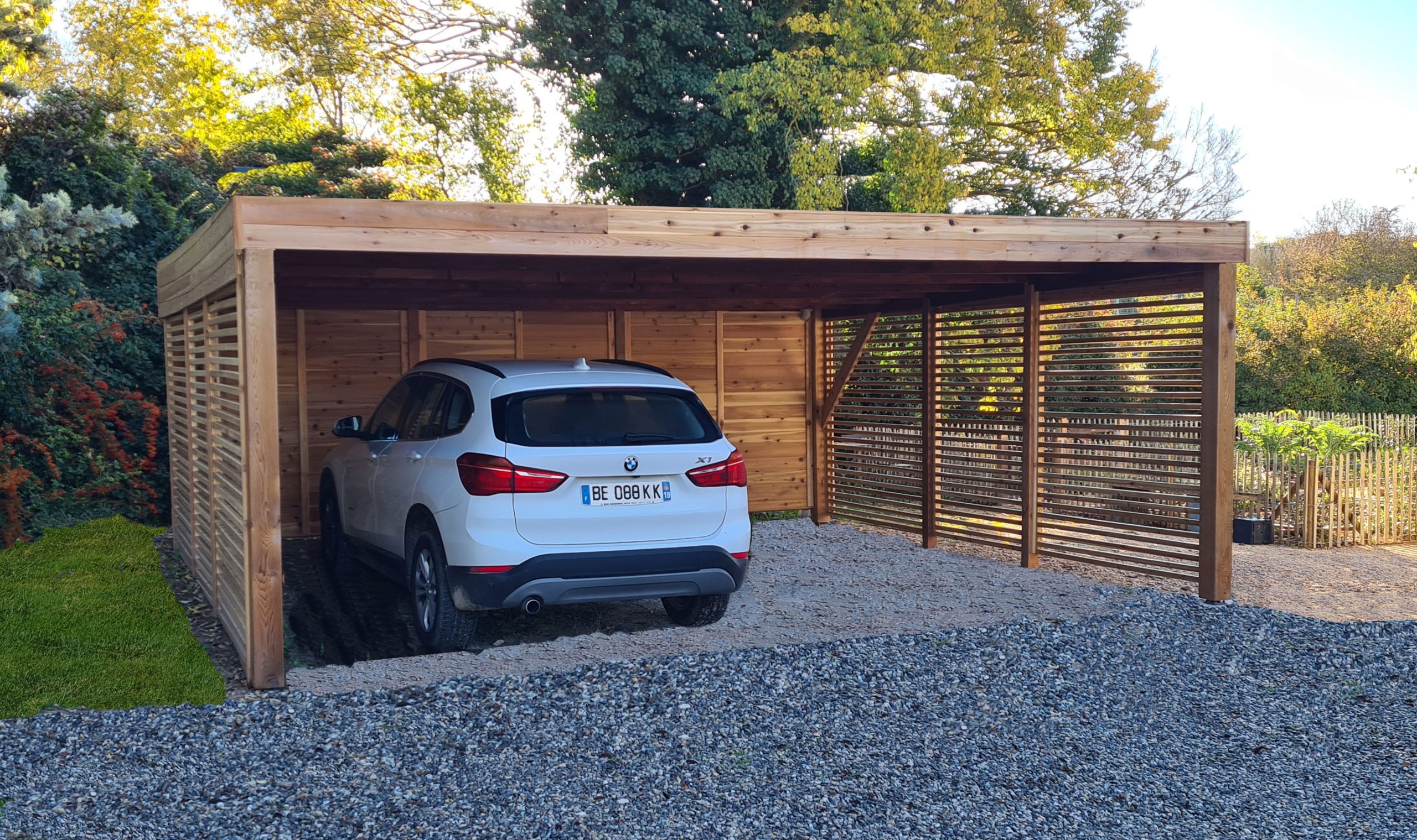 carport-toit-plat-bois